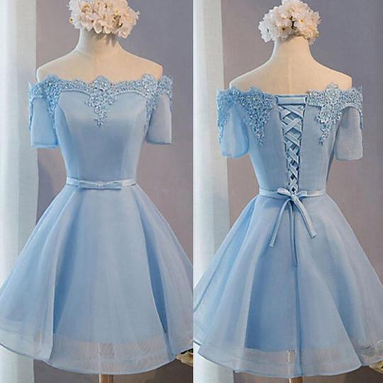 baby blue dress homecoming