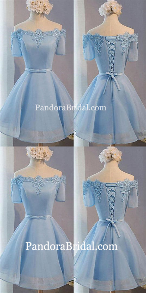 light blue lace dress short sleeve