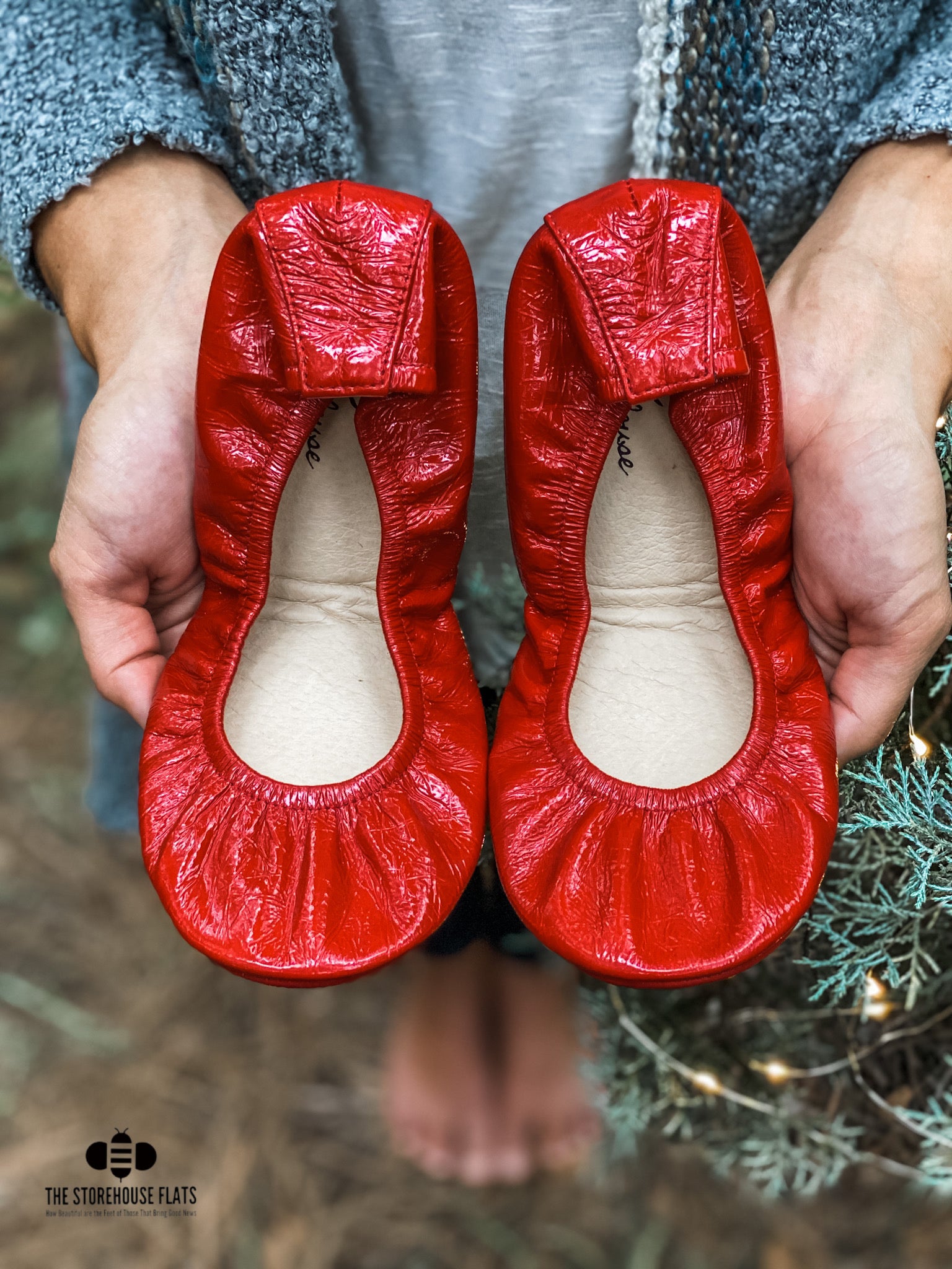 Storehouse Flats Red Patent