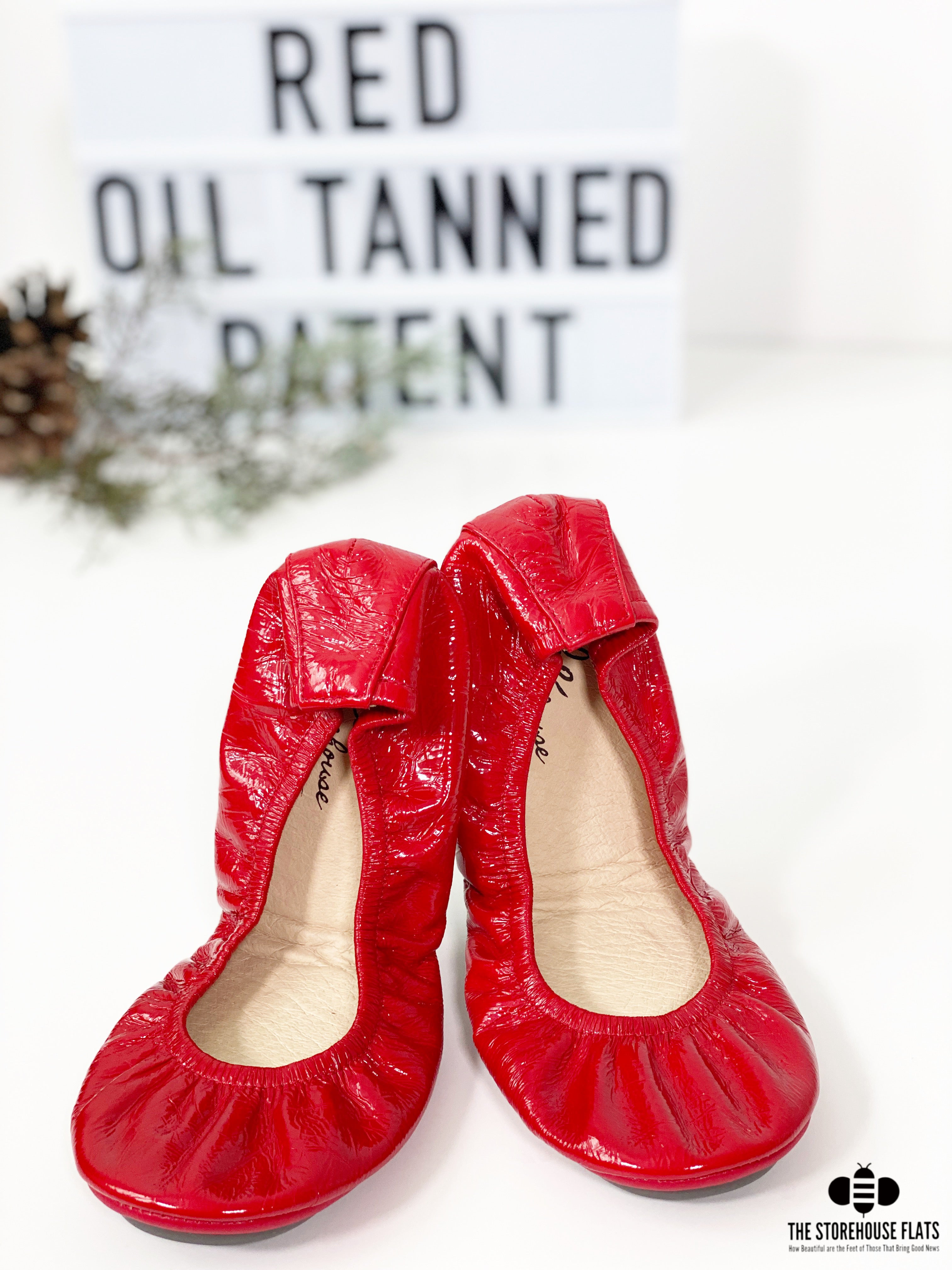 Storehouse Flats Red Patent