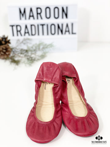 Storehouse Flats Maroon Traditional