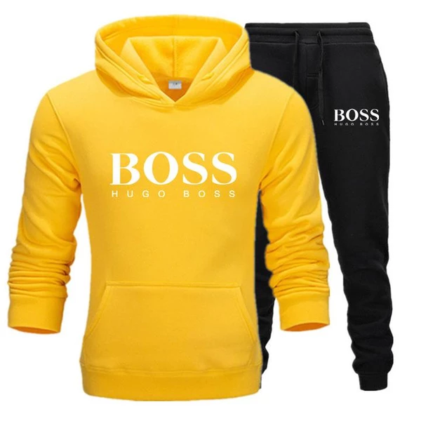 hugo boss yellow sweatshirt