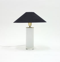 Load image into Gallery viewer, Opaline glass and brass table lamp, FAB, 1960s