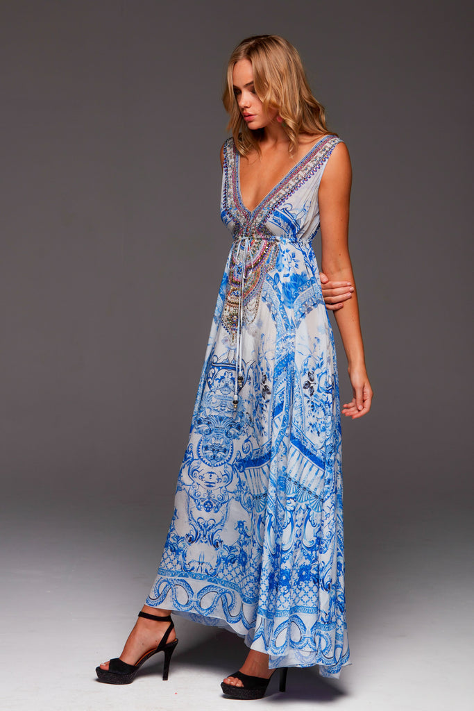 A DAY IN GREECE MAXI DRESS