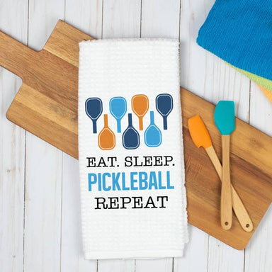 Dinks then Drinks Pickleball Towel, Funny Kitchen Decor — She la la