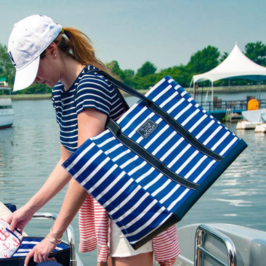 Monogrammed Boat Tote - Medium - LaLa Confetti