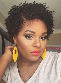 women's short curly wigs