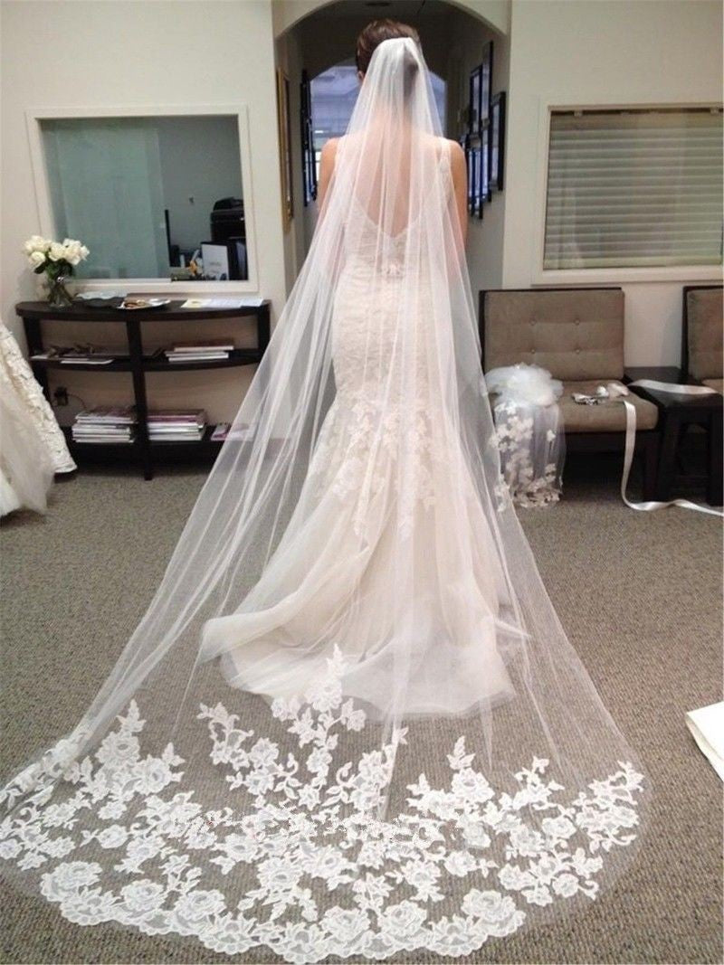 wedding veil train