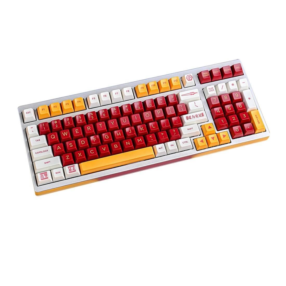 red white keyboard