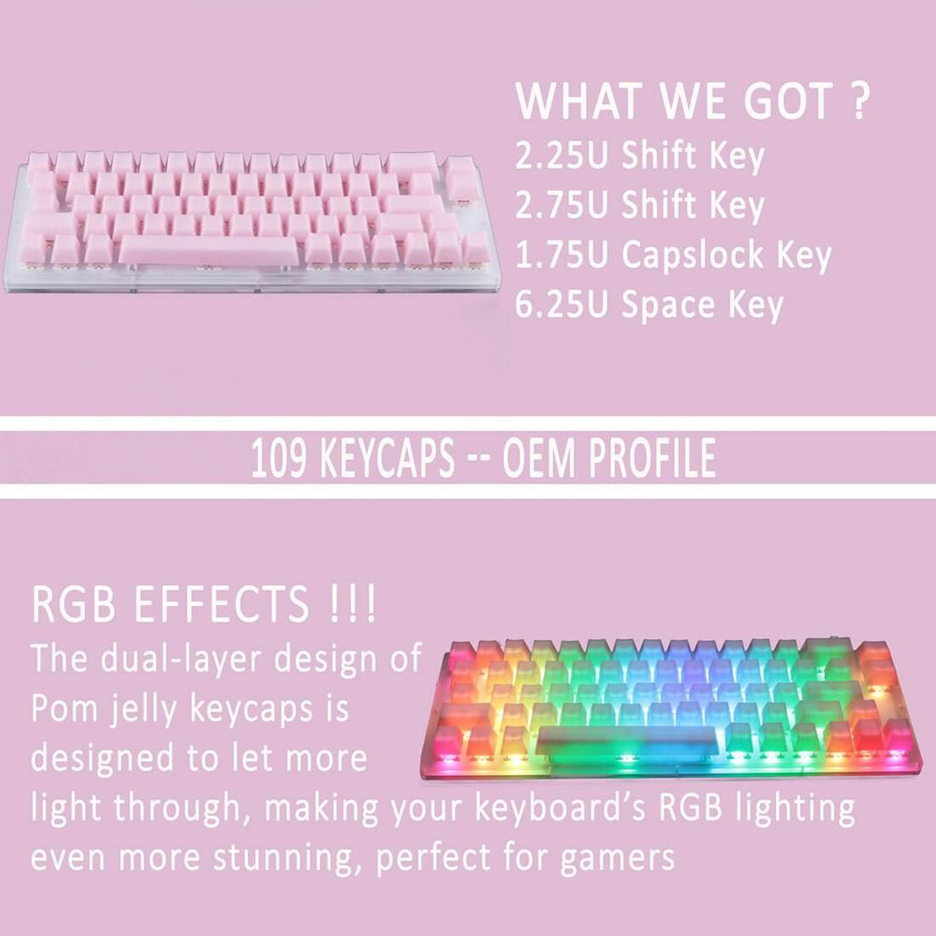 POM Jelly Keycaps for Mechanical Keyboard –