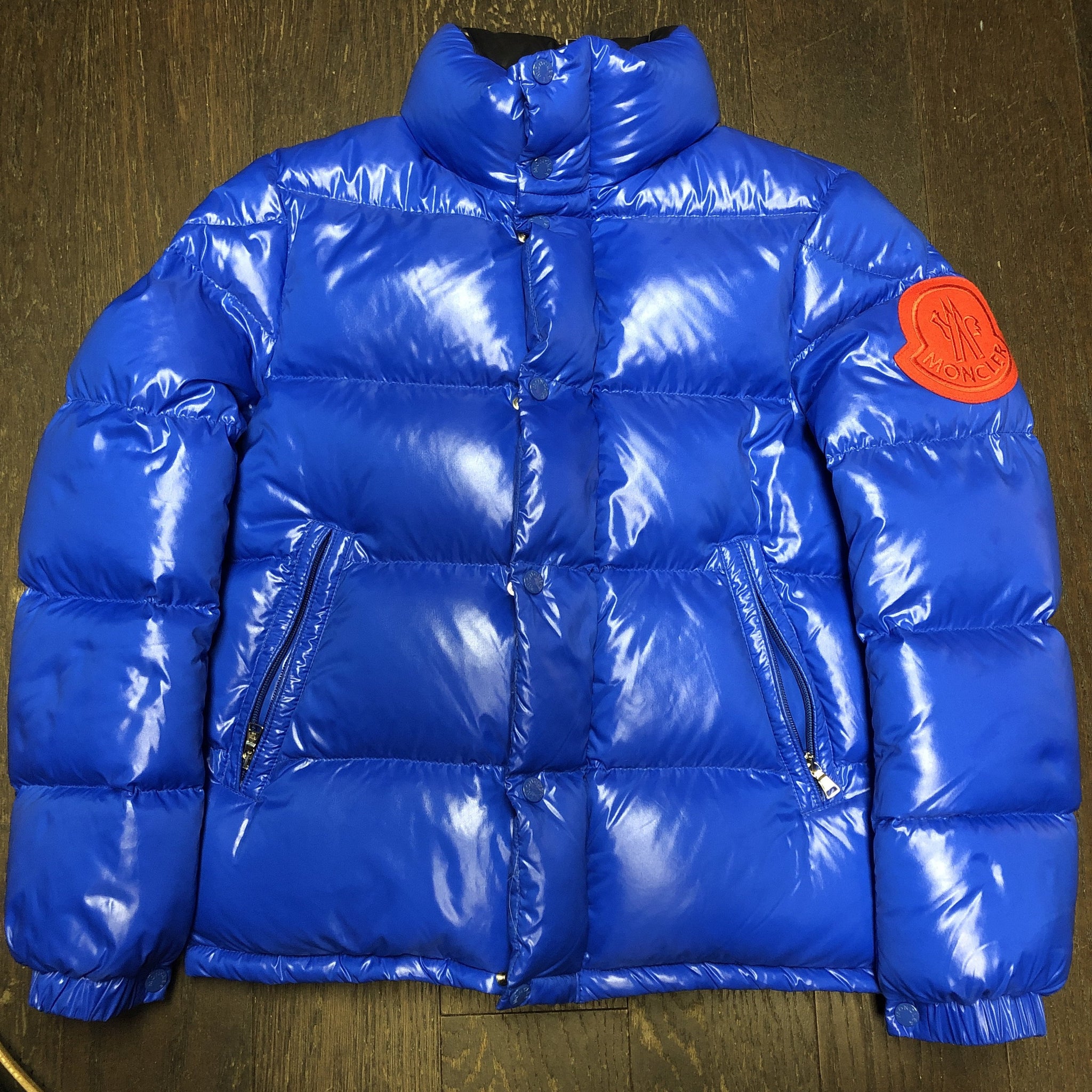 moncler down jacket blue