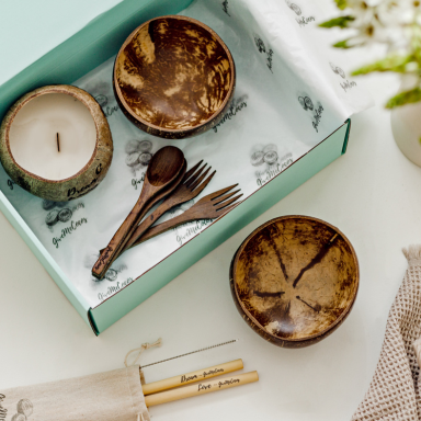 Eco Friendly Bowl and Coconut Set