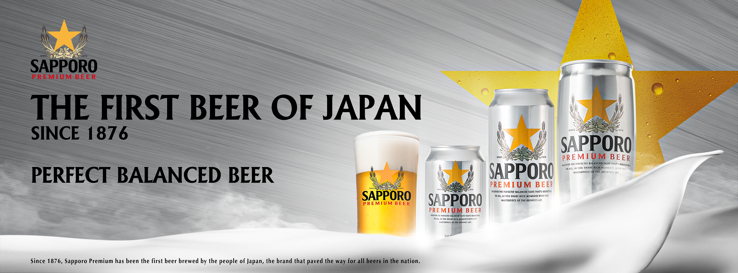 First beer of Japan — Sapporo Premium Beer | Sake Inn