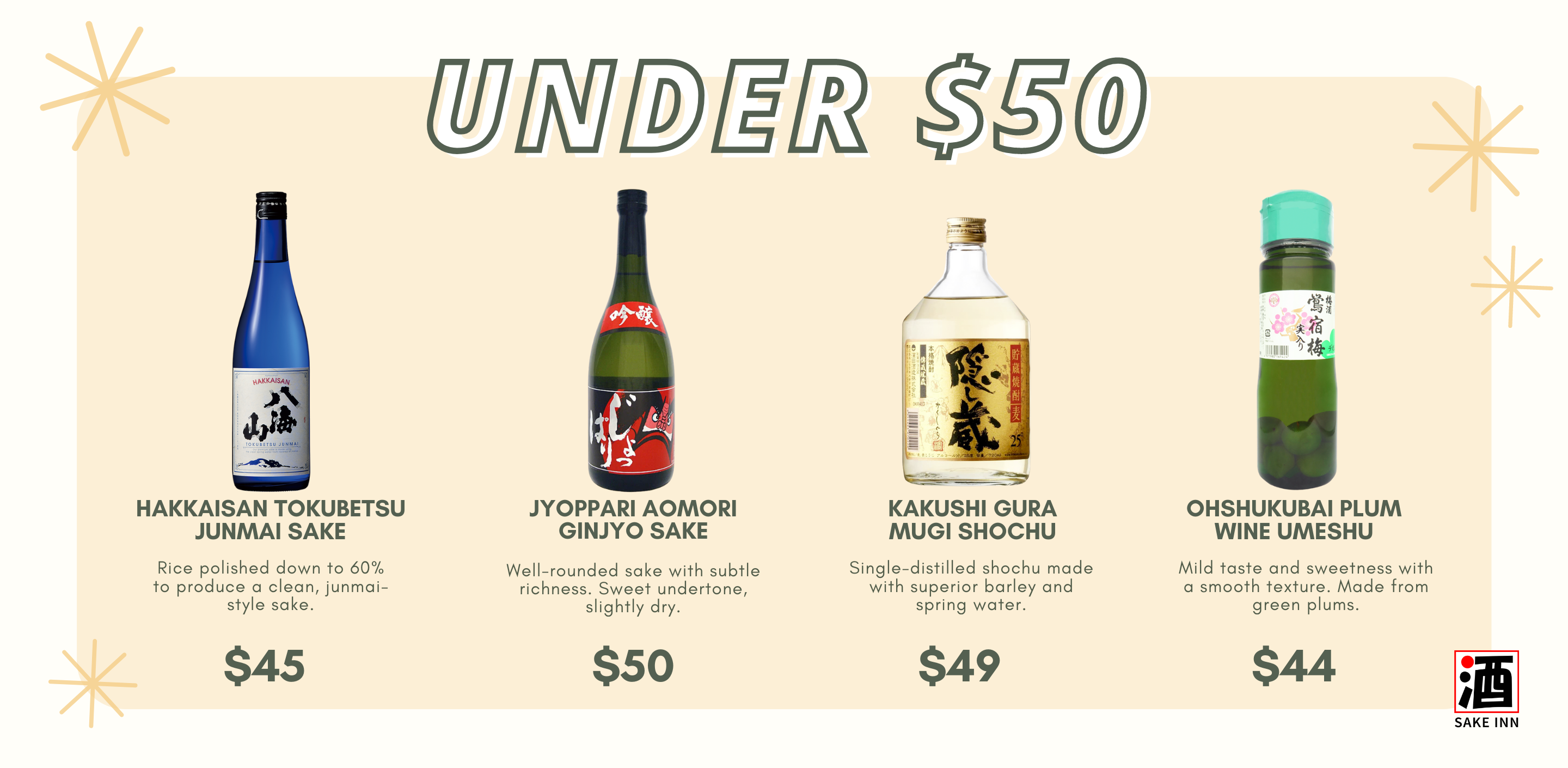 Sake Inn | Christmas Gift Ideas under $50