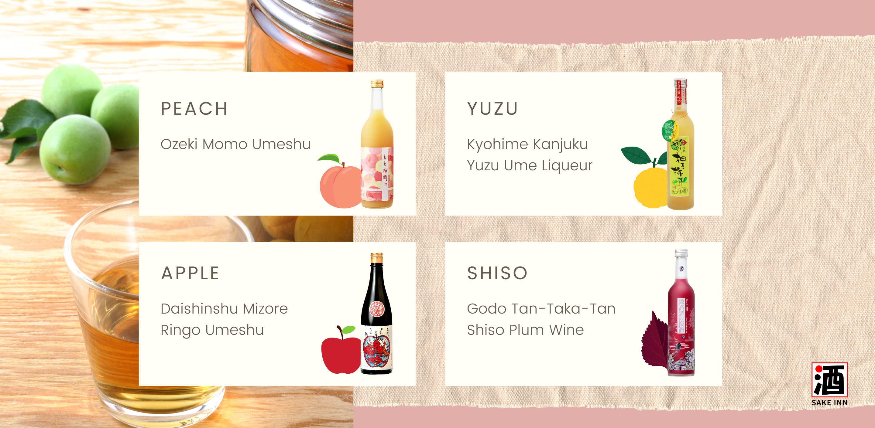 Variety of umeshu | Sake INN