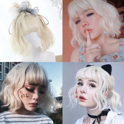 Featured image of post Anime Hair Short In Front Long In Back Sale short lace front human hair wigs pre plucked with baby hair curly brazilian