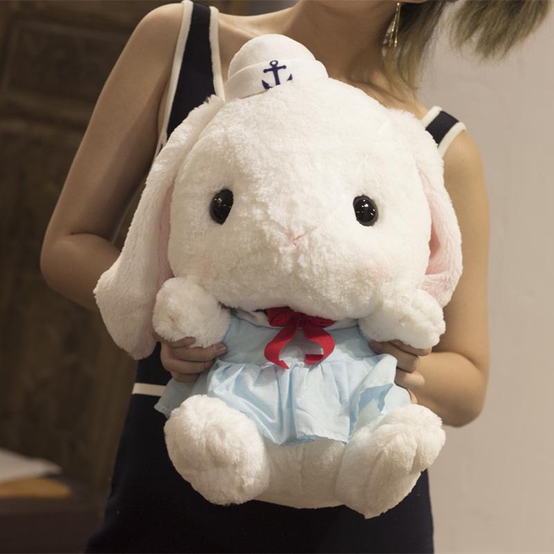 plush white rabbit