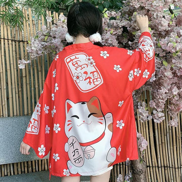 japanese lucky cat costume