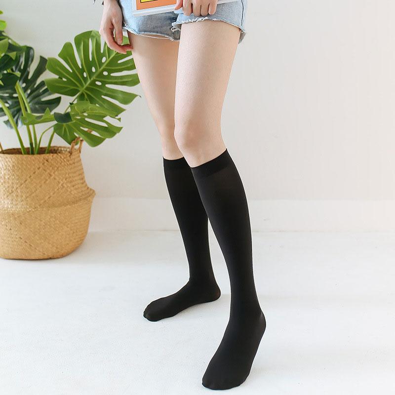 Pure Color JK Stockings Knee-high Socks