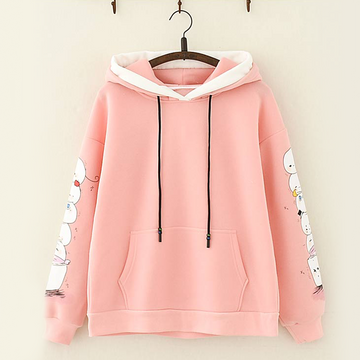 pink color hoodie