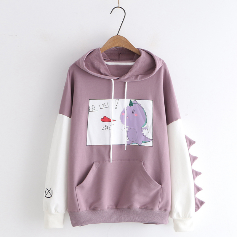 dinosaur print hoodie