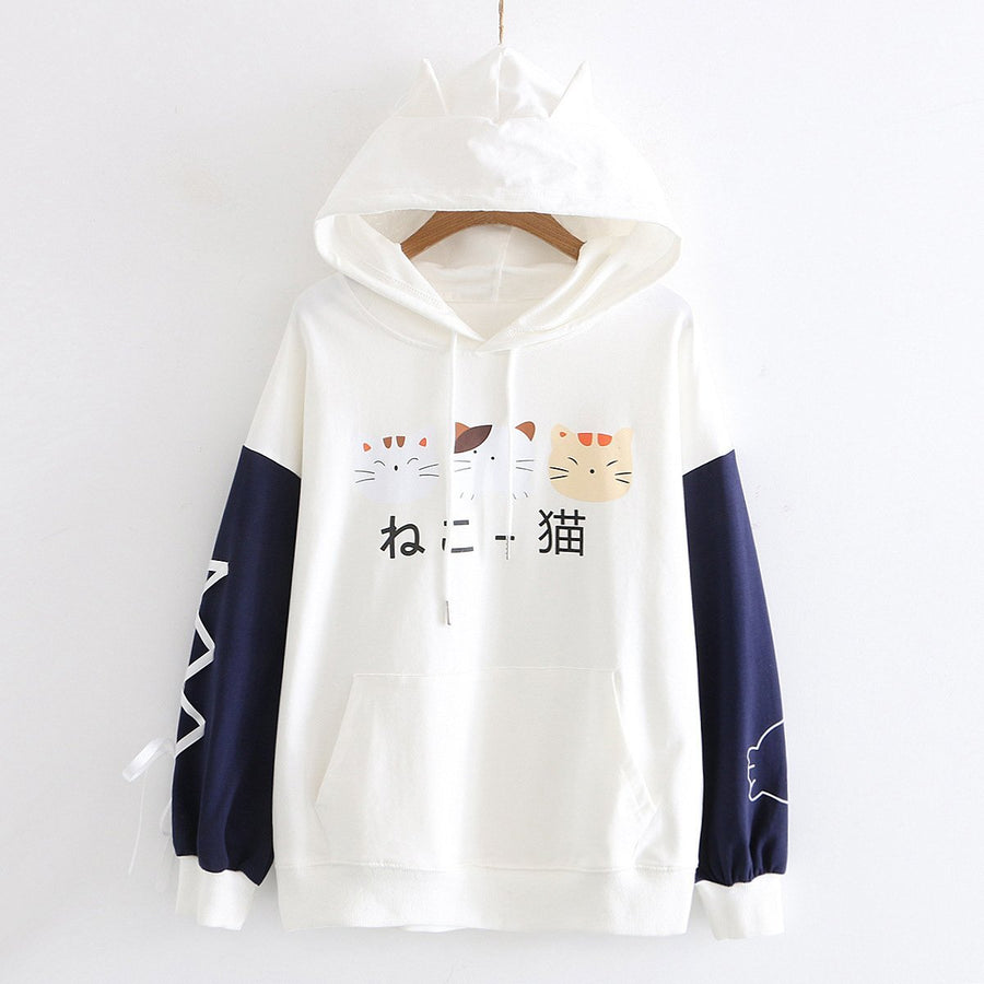 japanese cat hoodie