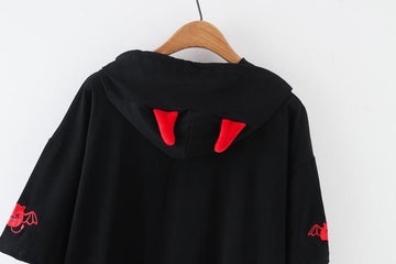 cute devil hoodie