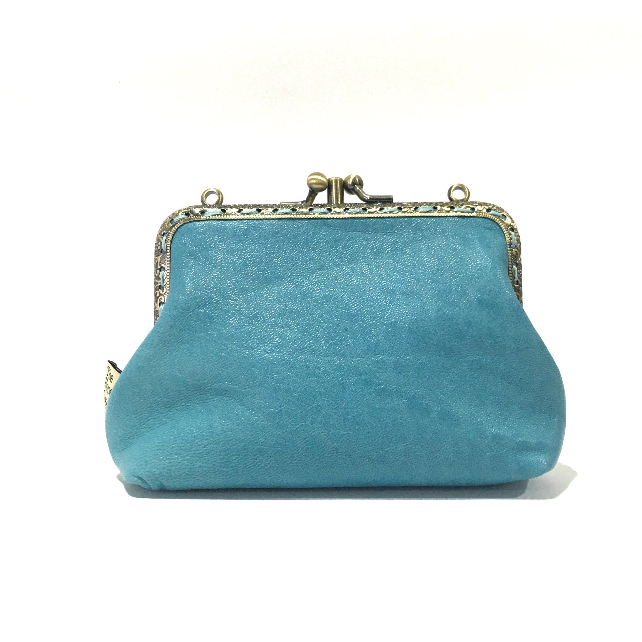 duck egg blue handbag