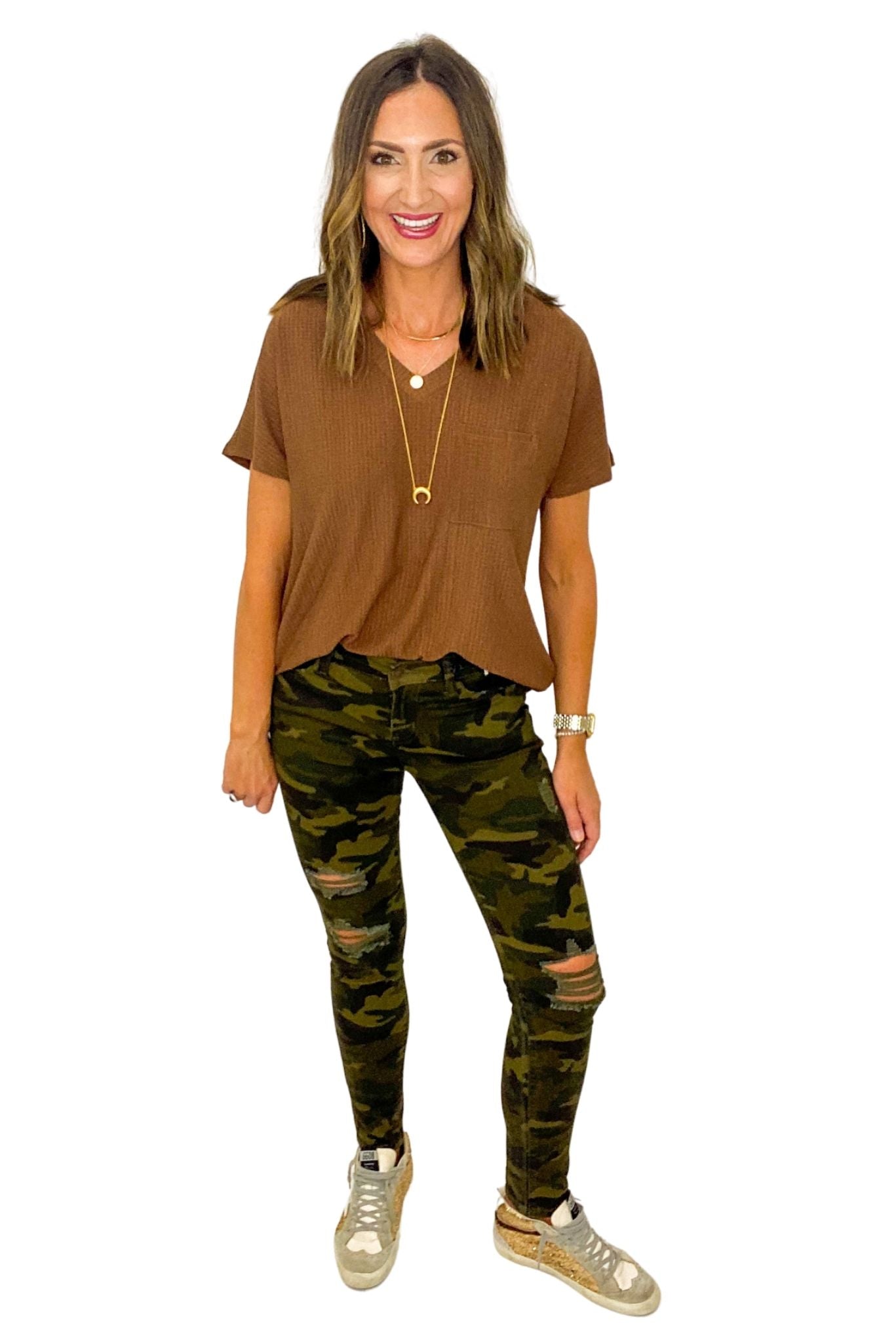 camo skinny trousers