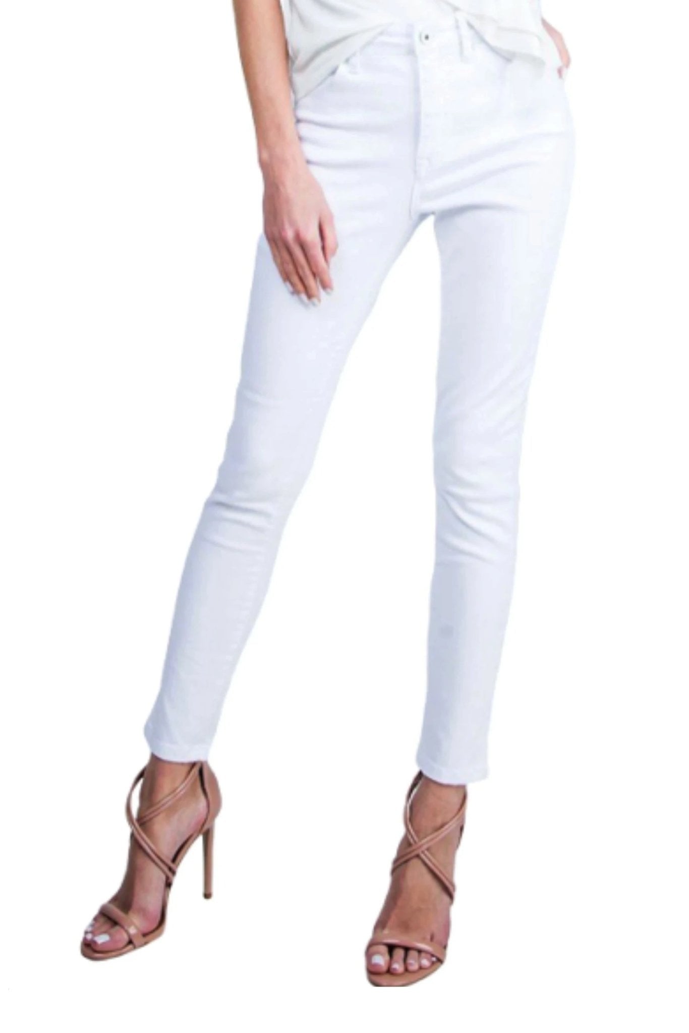 High Waisted White Skinny Jeans *FINAL 
