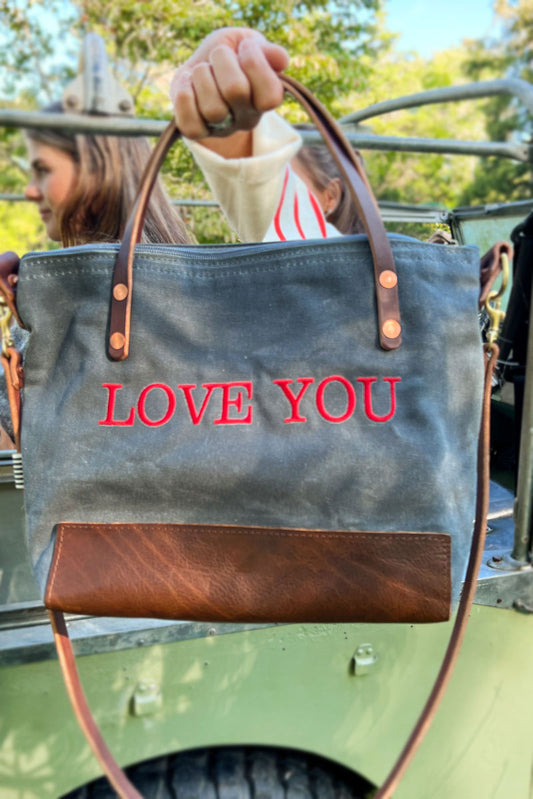 Embroidered Custom Canvas Tote // the Ironic Canvas Tote 