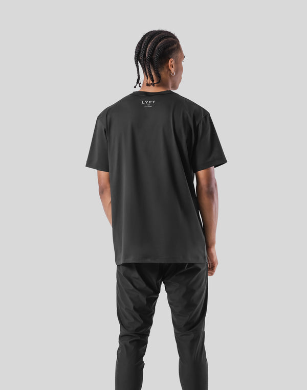 Stretch Waffle Nylon Standard T-Shirt - Black – LÝFT