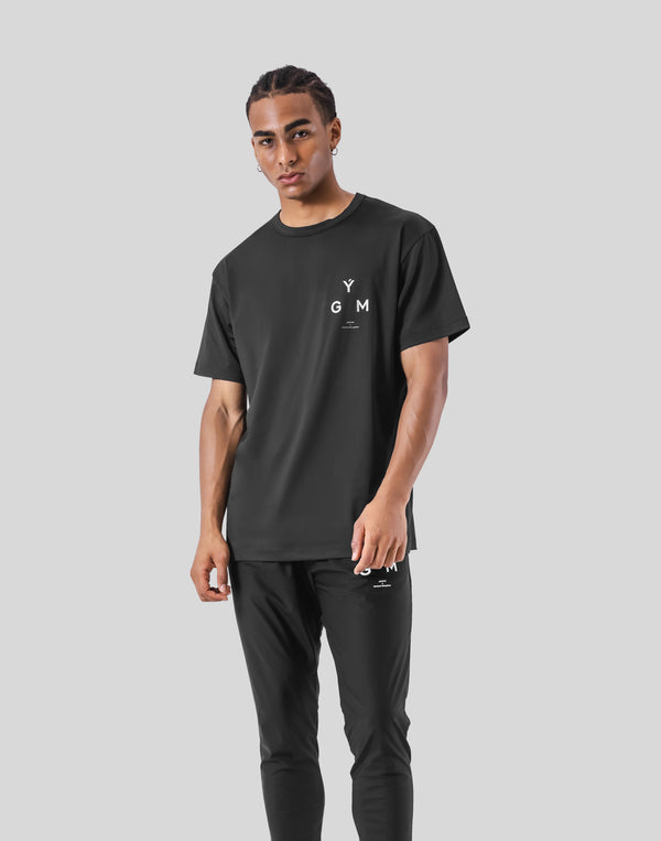 Stretch Waffle Nylon Standard T-Shirt - Black – LÝFT