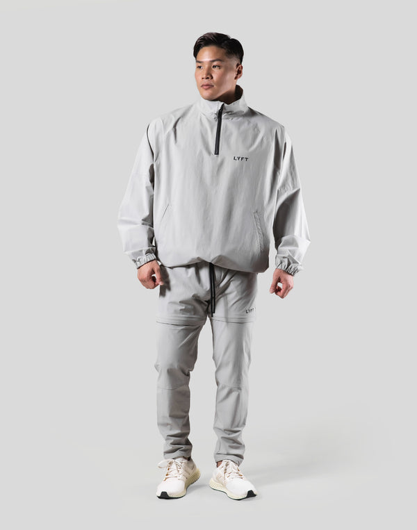 Back Message Half Zip Track Jacket   Grey – LÝFT