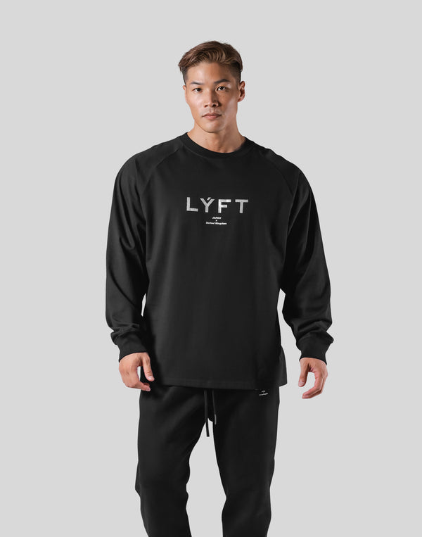 超人気の ウエイトトレーニング LYFT BLACK - T-SHIRT LONG EMBLEM