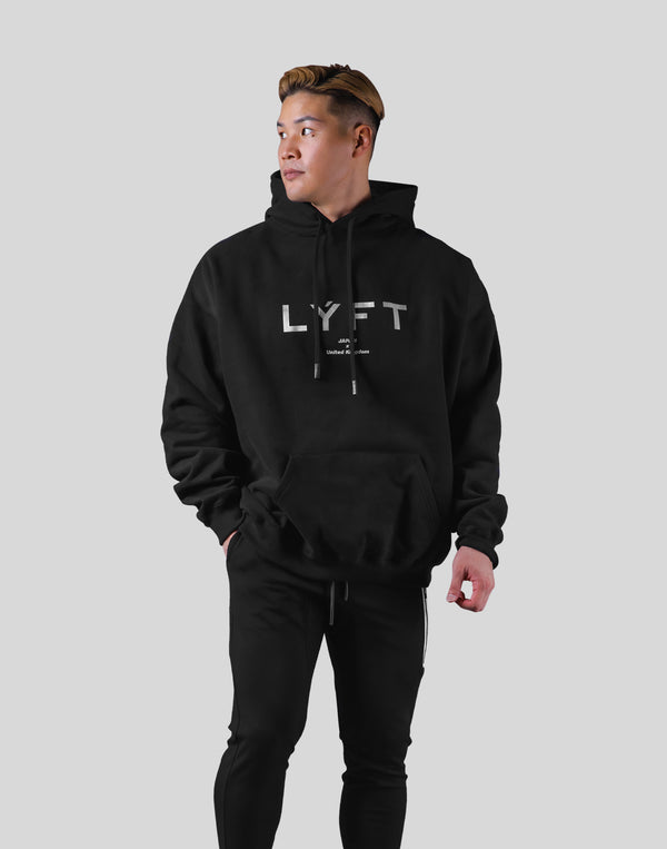 期間限定３０％ＯＦＦ！ LYFT MIXED FLAG HOODIE - BLK IVR L 新品未