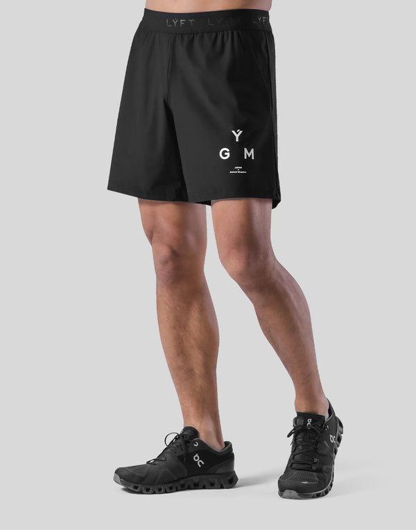 Stretch Seam Wide Shorts - Black – LÝFT