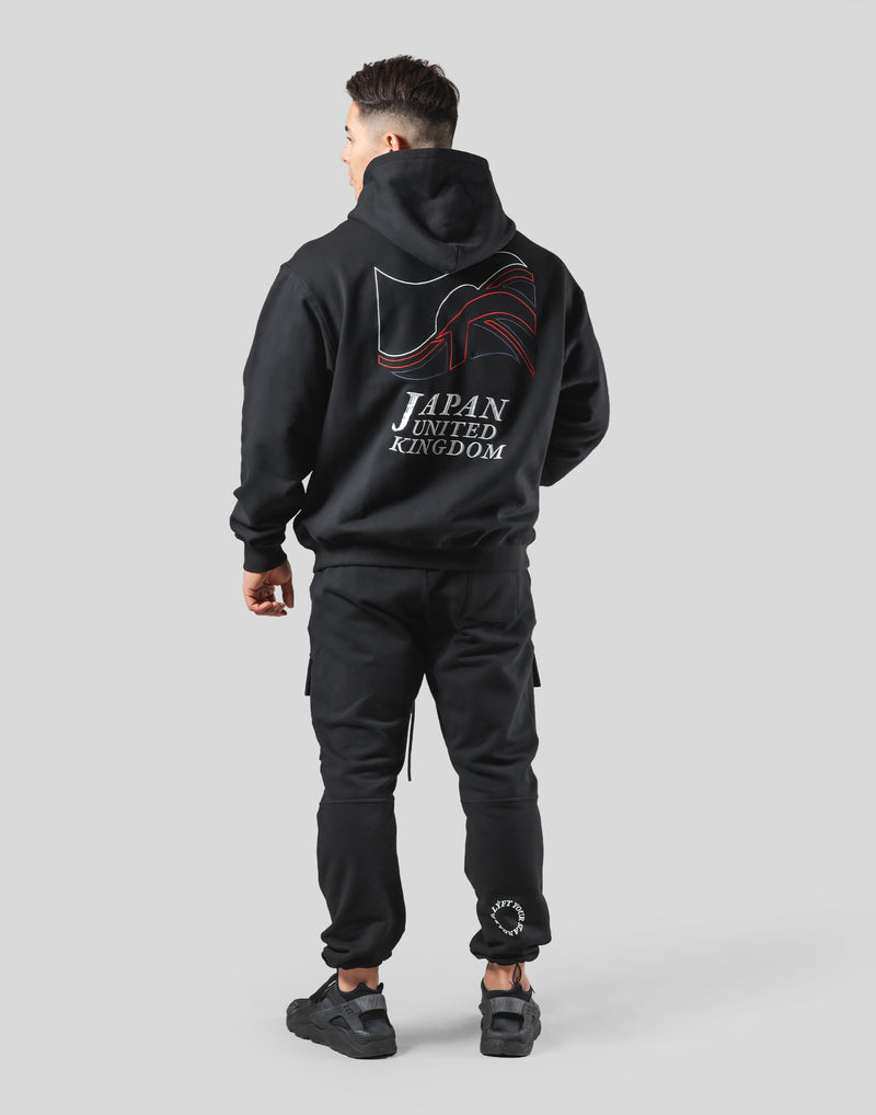 Lyft MIXED FLAG ZIPUP HOODIE - BLACK | tspea.org