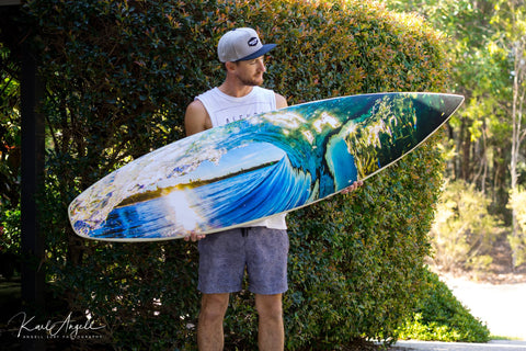 photography sunshine coast surfboard artwork
