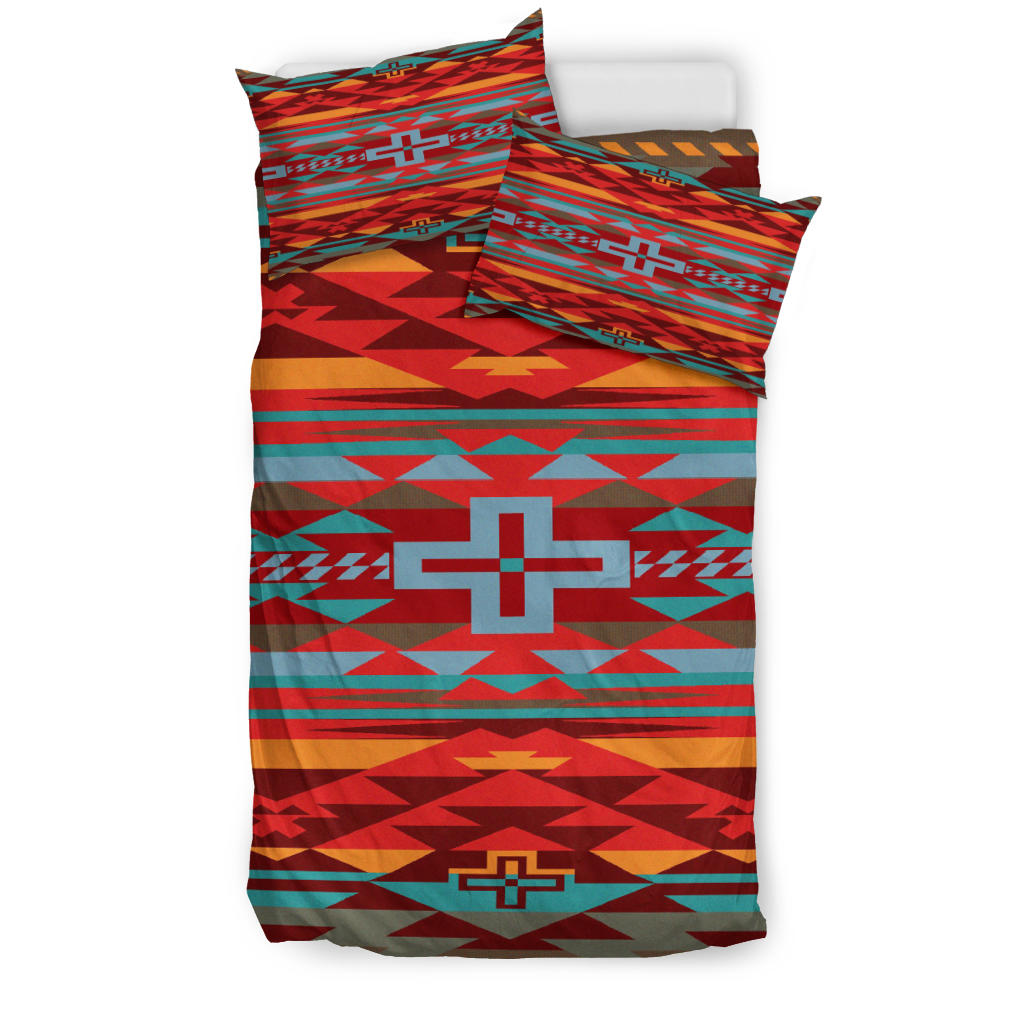 Rustin Cross Sunset Native American Bedding Sets Proudthunderbird