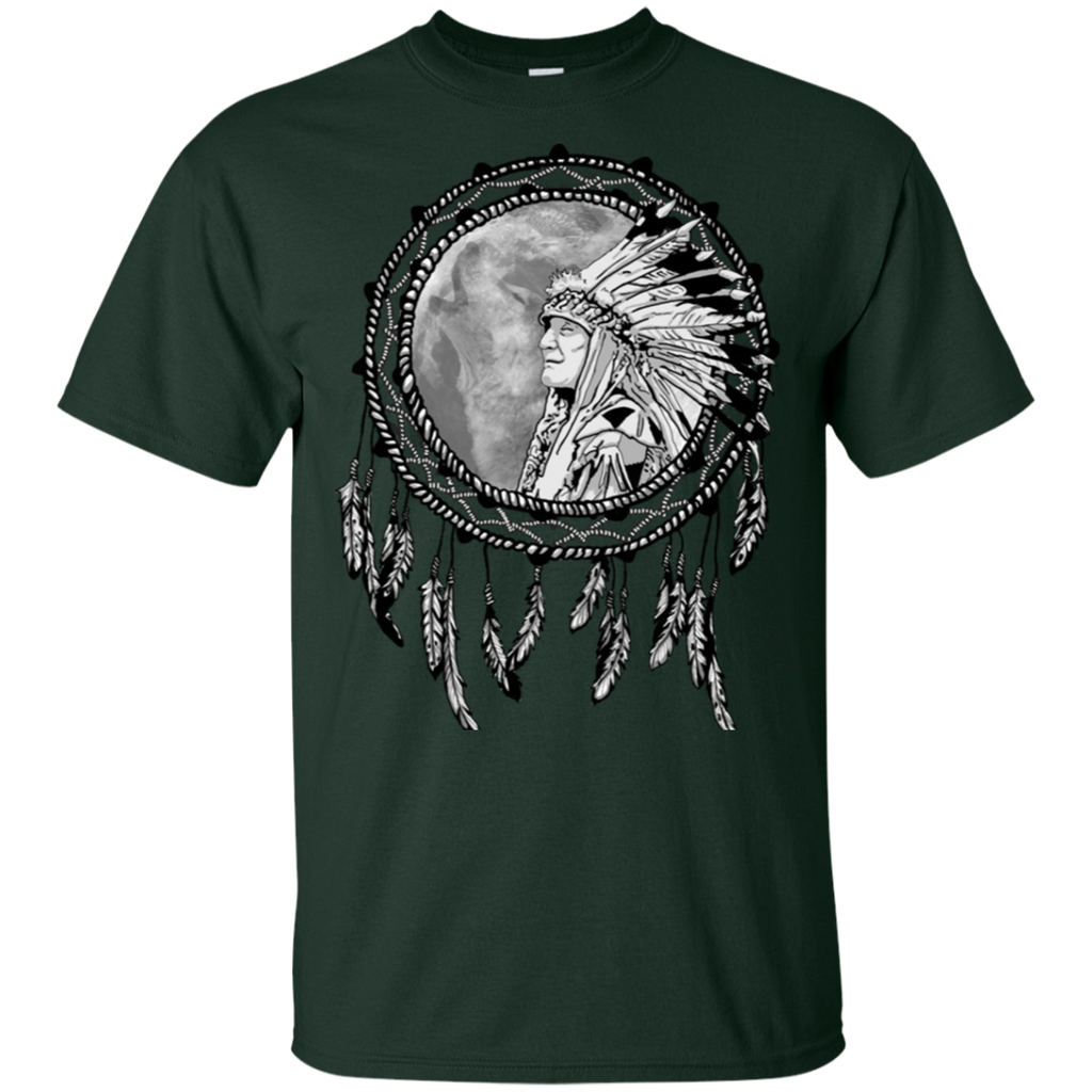 Chief Feather Dream Catcher Native American Design T-shirt ...