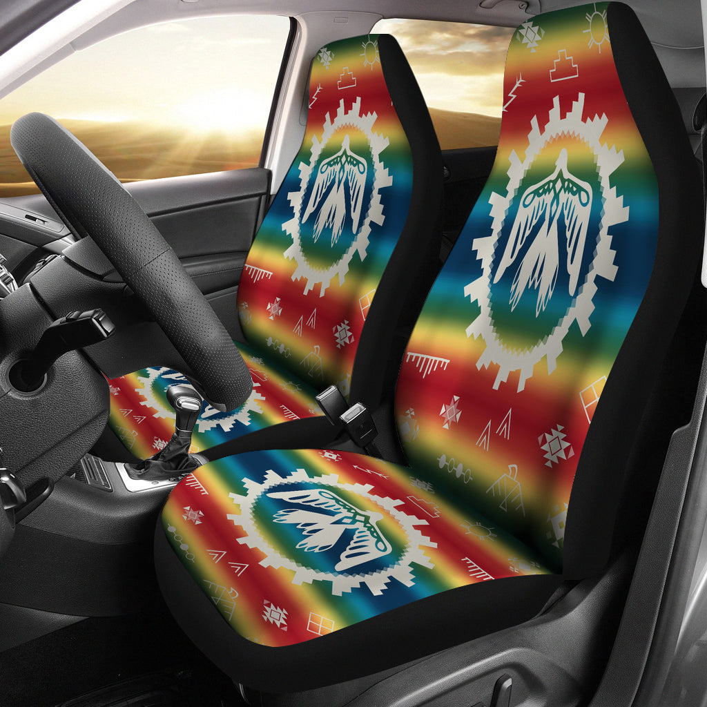 Thunderbird Rainbow Native American Design Car Seat Covers Proudthunderbird