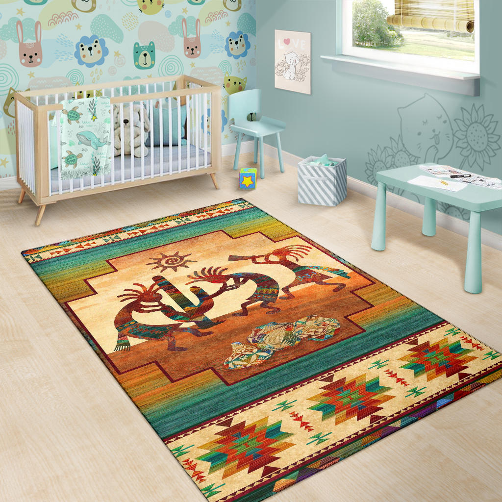 Kokopelli Myth Native American Area Rug – ProudThunderbird