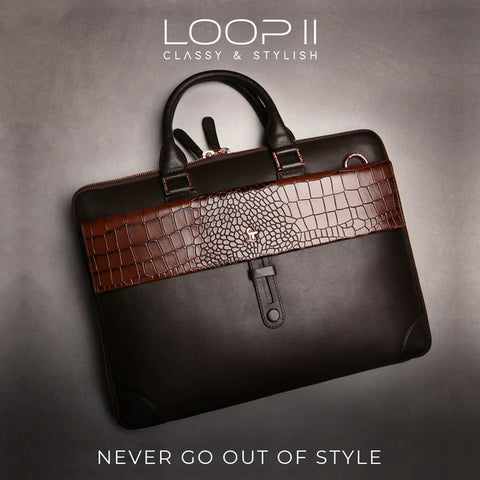 LOOP II | PURE LEATHER LAPTOP BAG FOR MEN