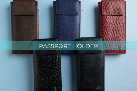 Men's Luxury Leather Passport Cover, The Prato