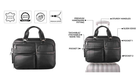 online high end leather briefcase