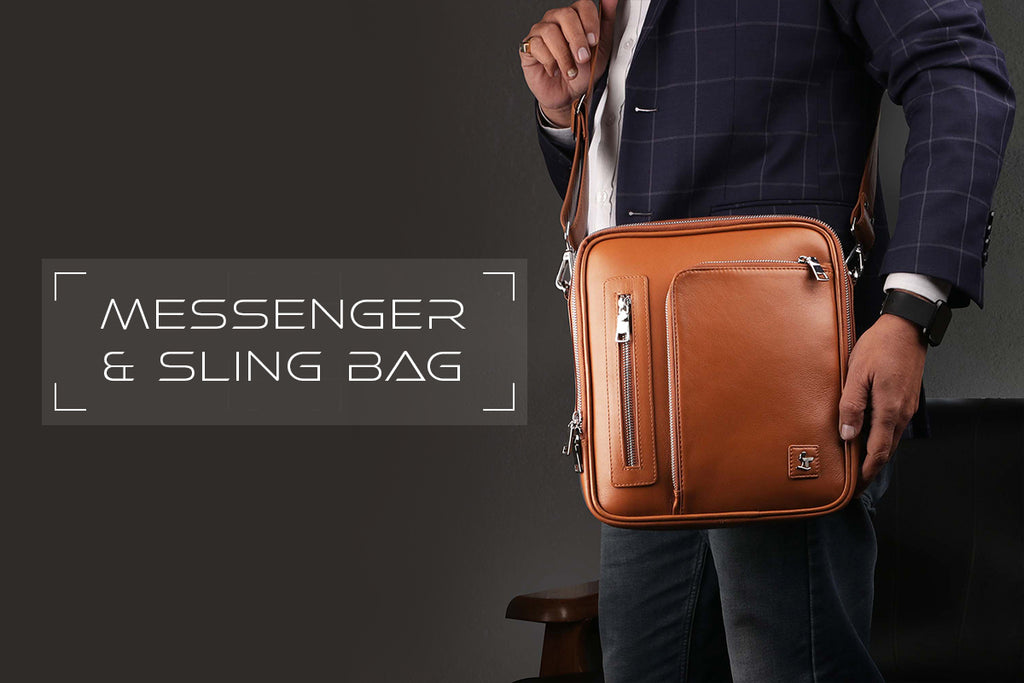 Leather Messenger Bag For Men