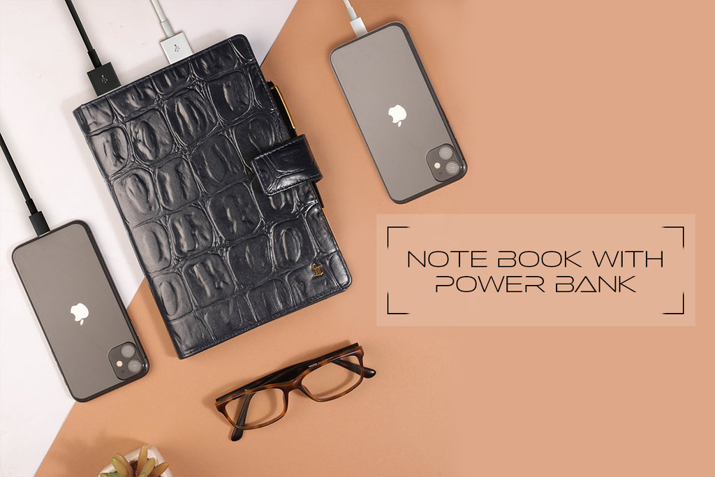 Notebook with power bank