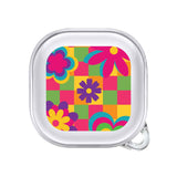 Groovy Retro Flowers Airpods Case