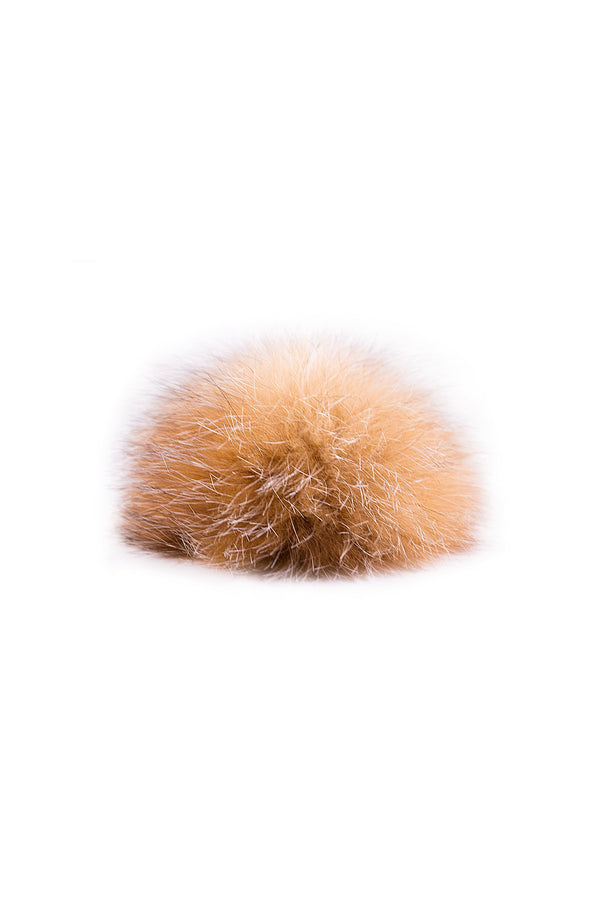 Crystal Fox fur pompom by Qiviuk Boutique